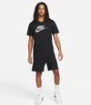 Nike Black Sportswear Hybrid T-Shirt Men's Short Sleeve Athletic Wear