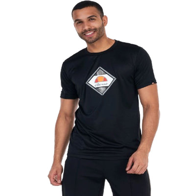 Ellesse RAFLIOS T-Shirt Black Men's Crew Neck Casual Short Sleeve Tee