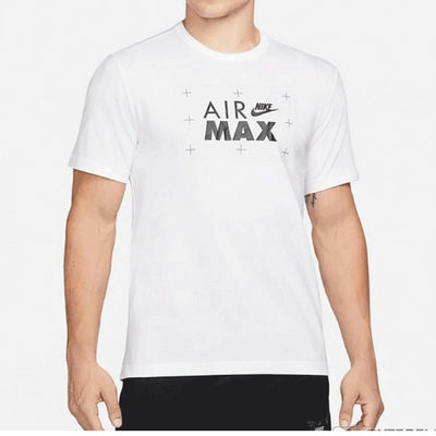 NIKE AIR MAX NSW T-Shirt Men's White Classic Style T Shirt