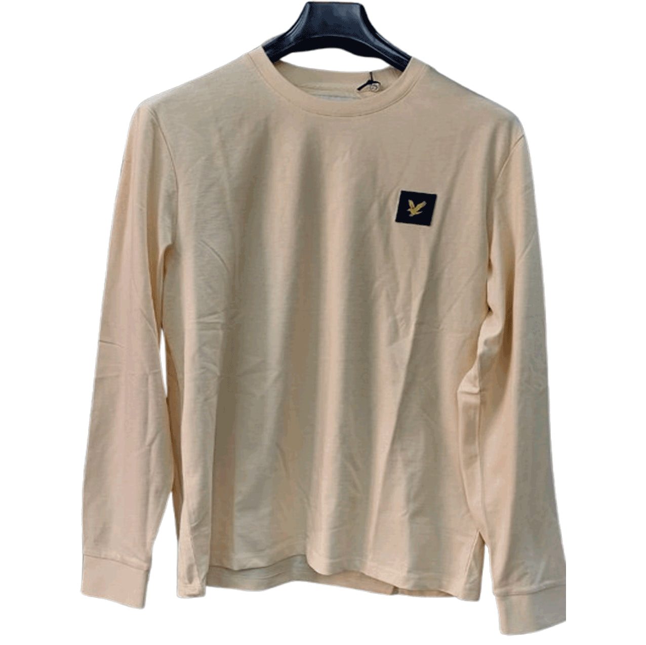 Lyle & Scott long sleeve t shirt Yellow Sand Men's Classic Crew Neck