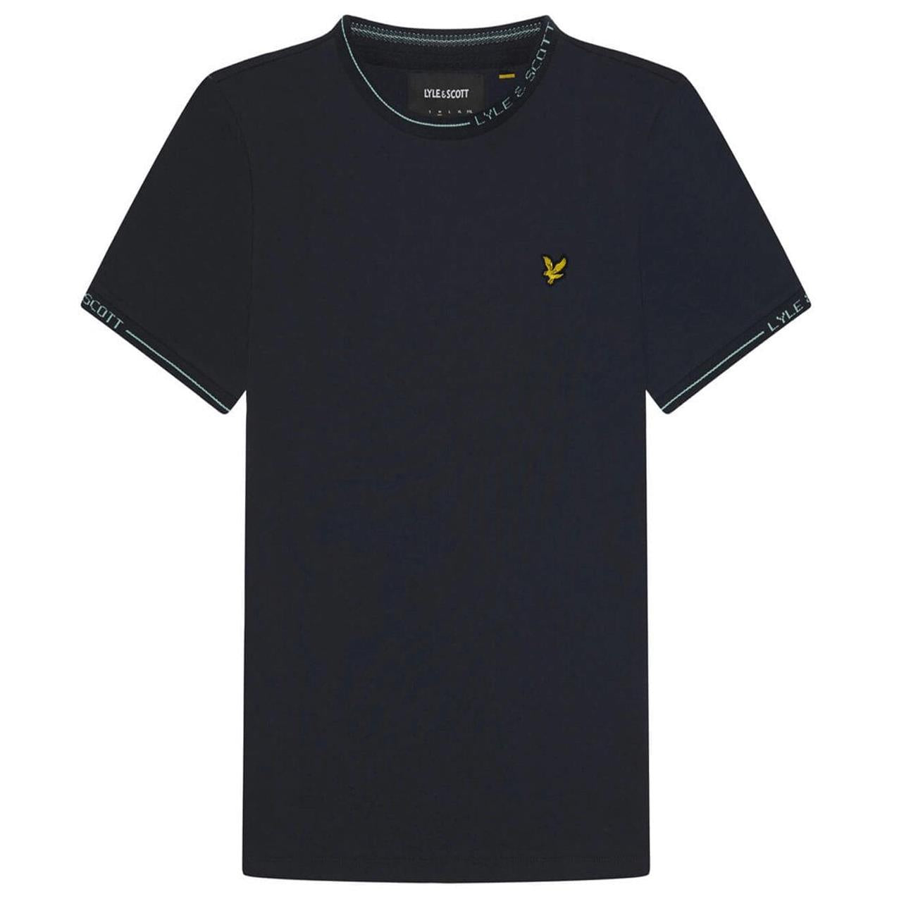 Lyle & Scott Men's Ringer Tee Navy Crew Neck T-Shirt