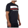 Sergio Tacchini mens tee navy/white casual crew neck t-shirt