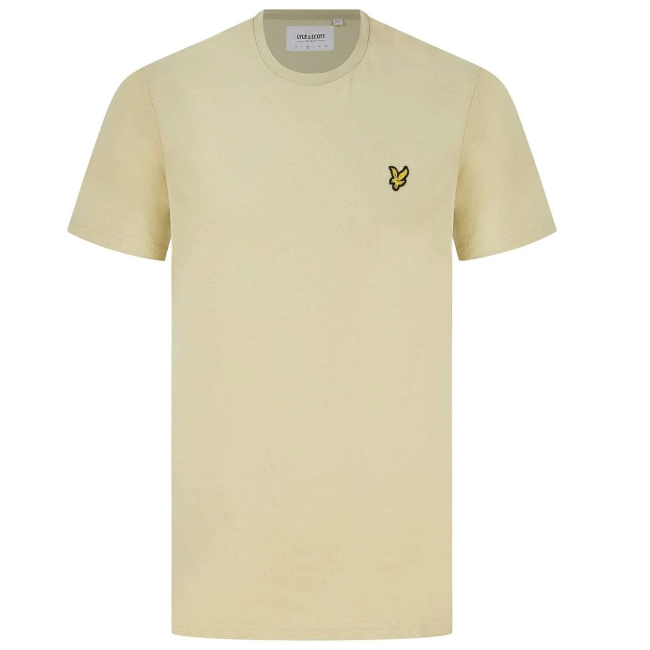 Lyle & Scott Men's Crew Neck Tee Natural Green Casual T-Shirt