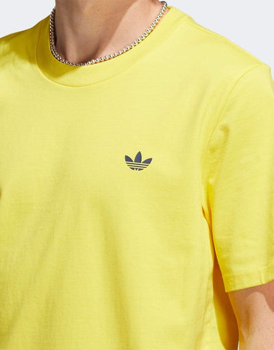 Adidas Classic Casual Tee Yellow Men's T- Shirt