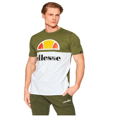 Ellesse Arbax Tee Khaki Men's Stylish Logo T-Shirt Comfortable Cotton Top