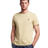 Lyle & Scott Men's Crew Neck Tee Natural Green Casual T-Shirt