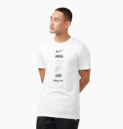 NIKE TACK STACK LOGO TEE WHITE