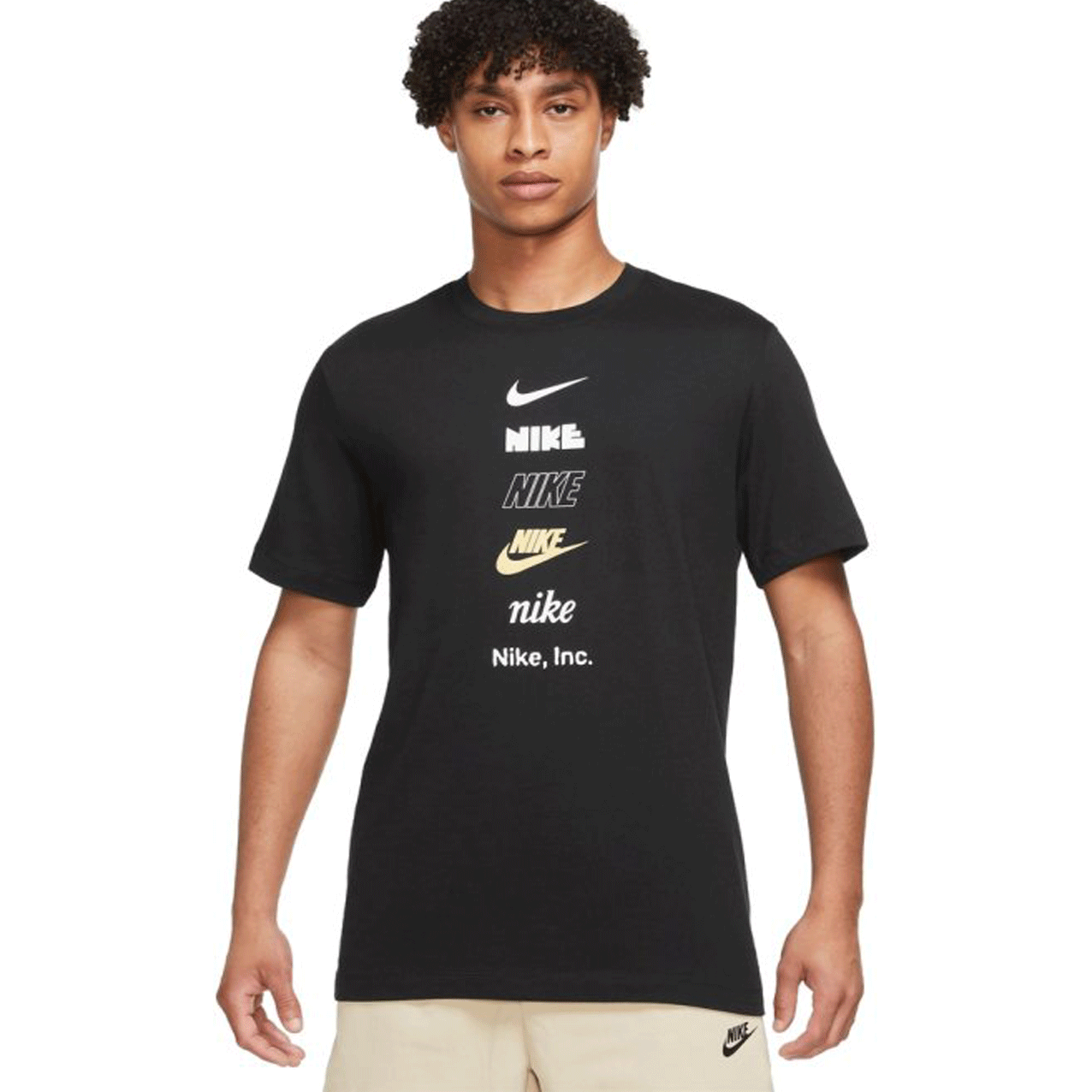 NIKE TACK LOGO TEE BLACK