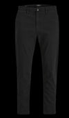 jack & jones men's jpstace jjharlow chino black trousers