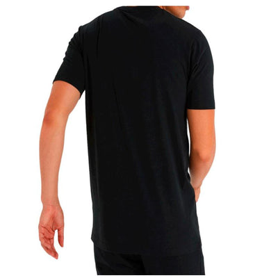 ELLESSE Subbio Tee Black Men's Casual T-Shirt Short Sleeve Cotton Logo Top