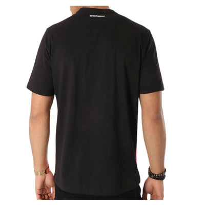 Sergio Tacchini mens tee black/pink casual crew neck t-shirt