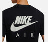 NIKE AIR T-Shirt - Black Cotton Crew Neck Men's Summer Retro Style T shirt