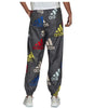 Adidas AOP Multi Color Logo Grey MEN'S & Women's Athletic Workout Pants