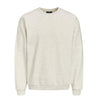 JACK & JONES JORBRINK White Crew Neck Sweatshirt - Men's Casual Pullover