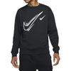 NIKE MULTI SWOOSH LOGO CREW SUIT BLACK