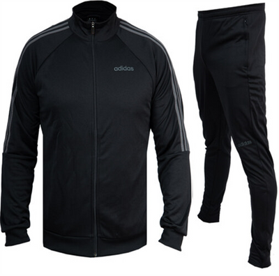 Adidas Tracksuit Mens Sere19 Tracksuit Set Zip Track Jacket Sweat Pants Black - MRGOUTLETS