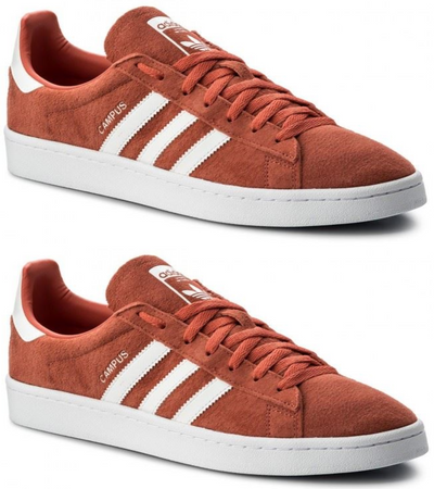 Adidas Campus Trainers Unisex Classic Peach Sneakers Low Top Trainers - MRGOUTLETS