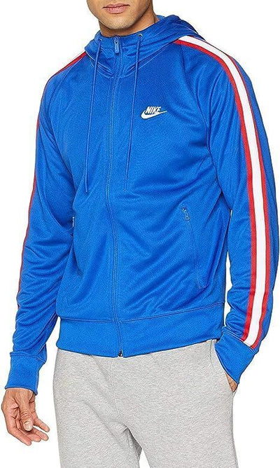 Nike Tribute Tracksuit Hoodie & Joggers Track Top Blue Sweat Pants Zip Top - MRGOUTLETS