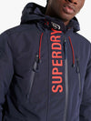 Superdry Jacket Sneakin Mens Jacket Waterproof Navy Ultimate Hoodie Jacket - MRGOUTLETS