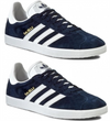 Adidas Mens Gazelle Trainers Navy Originals Retro Suede Trainers - MRGOUTLETS