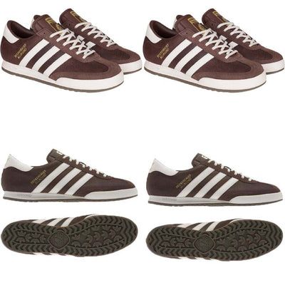 Adidas Mens Trainers Originals Beckenbauer Classic Sneakers Retro Brown Blue