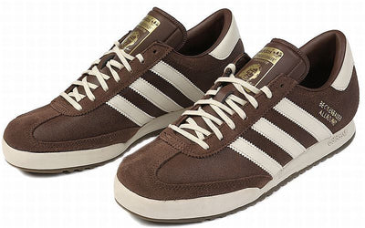 Adidas Mens Trainers Originals Beckenbauer Classic Sneakers Retro Brown Blue