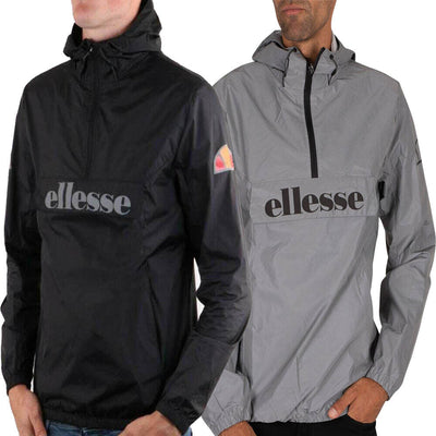 Ellesse Jacket Mens Running Jacket Pullover 1/4 Zip Track Top Jackets - MRGOUTLETS