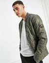 Jack & Jones Jacket Mens Full Zip Jacket Long Sleeve Jacket Dusty Olive - MRGOUTLETS