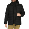 Superdry Fuji Hooded Mens Jacket Bomber Puffer Jacket Black Zip Jacket - MRGOUTLETS