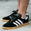 Adidas Hamburg Trainers Mens Black Classic Retro Trainers Suede Gym Trainers - MRGOUTLETS