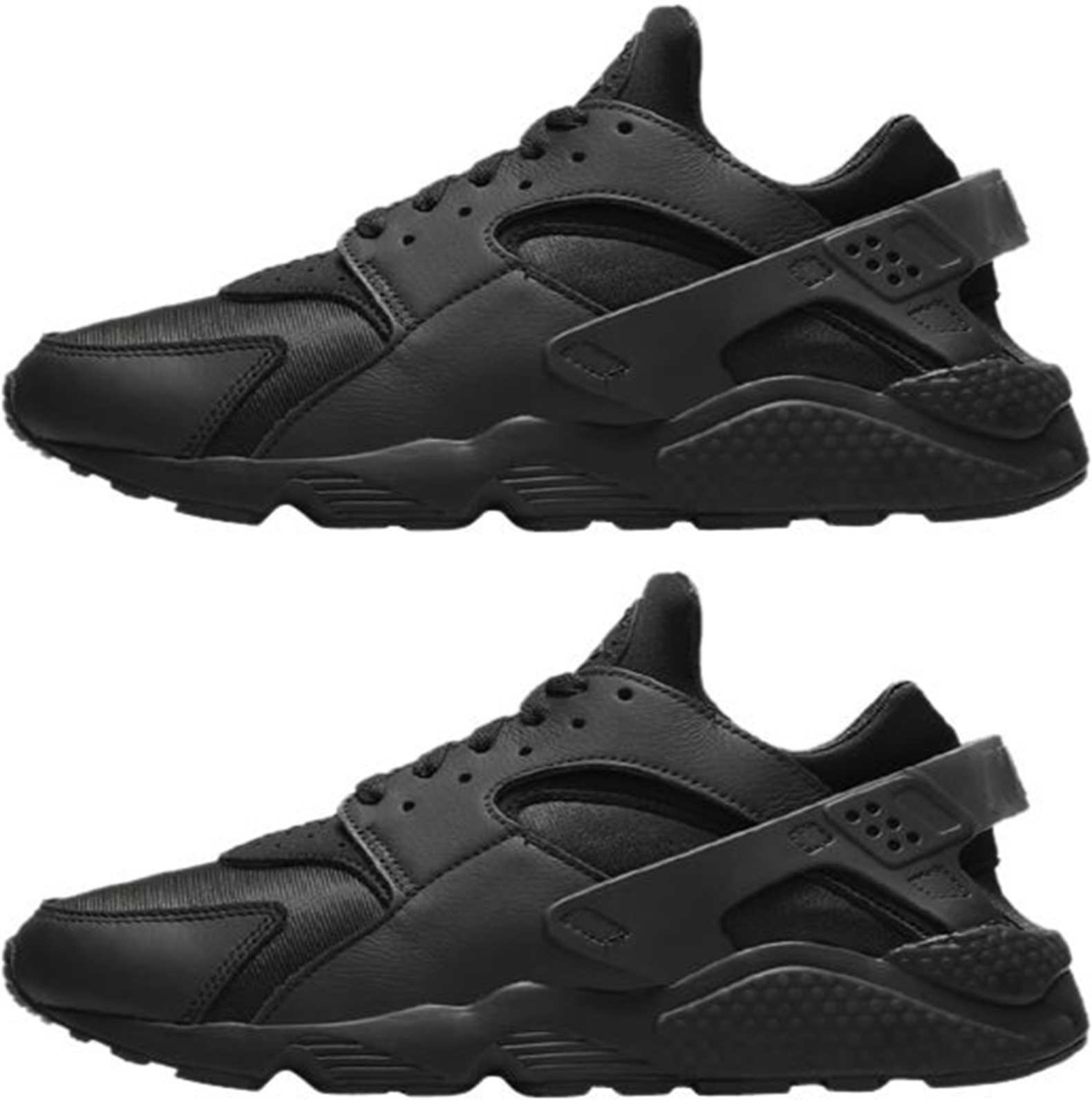 Nike Air Huarache Limited Edition Mens Trainers Sports Sneakers Triple Black