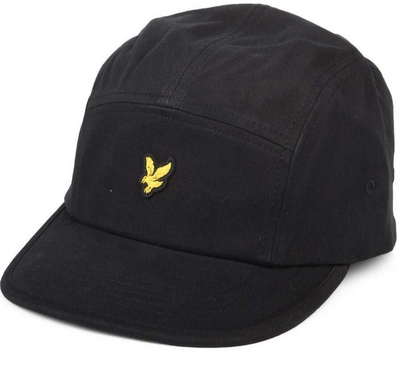 Lyle & Scott Cap Mens Casquette Five Panel Cap Black Adjustable Sports Cap