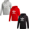 Adidas Mens Hoodie Sports Graphic Pullover Trefoil Hoodie Sweatshirt - MRGOUTLETS