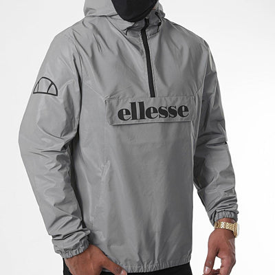 Ellesse Jacket Mens Running Jacket Pullover 1/4 Zip Track Top Jackets - MRGOUTLETS