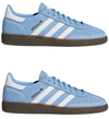 Adidas Handball Spezial Trainers Mens Light Blue Low Top Lace Up Trainers - MRGOUTLETS