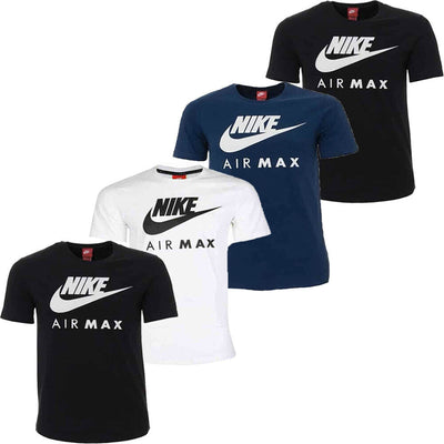 Nike Mens T Shirt TShirt Air Max Crew Neck Tee Summer Cotton T-Shirt Top - MRGOUTLETS