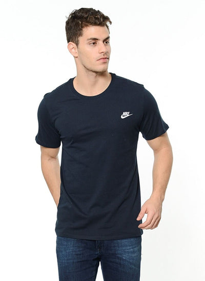 Nike T-Shirt Mens Short Sleeve T Shirt Gym Tee Running Top Navy - MRGOUTLETS