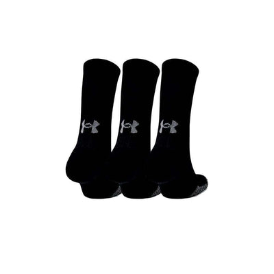 Under Armour Socks Unisex Heat Gear Sports Socks Gym Running Socks Black