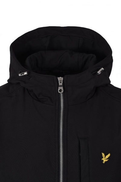 Lyle & Scott Jacket Softshell Zip Jacket Mens Black Winter Jacket Long Sleeve - MRGOUTLETS