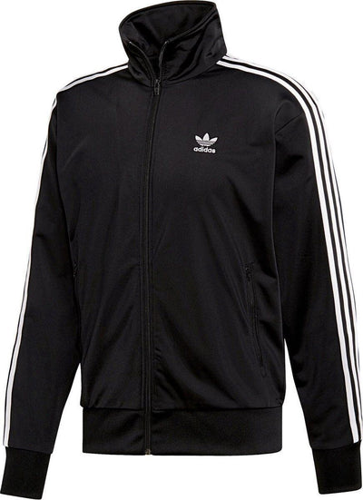 Adidas Firebird Track Top Mens  Black Gym Running Top Full Zip Track Top - MRGOUTLETS