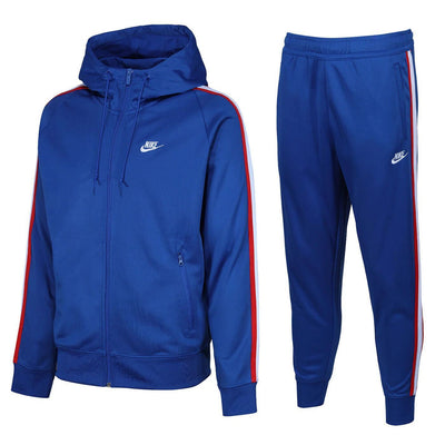 Nike Tribute Tracksuit Hoodie & Joggers Track Top Blue Sweat Pants Zip Top - MRGOUTLETS