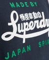 Superdry Mens Navy Long Sleeve Jumper Crew Neck Pullover Casual Top