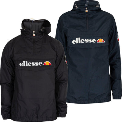 Ellesse Jacket Overhead Hoodie Quarter Zip Hoody Kangaroo Pockets Tops - MRGOUTLETS