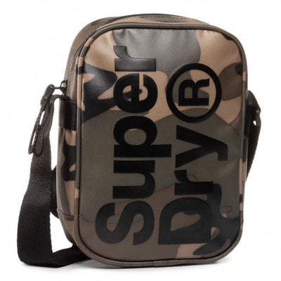 Superdry Bag Camo Unisex Side Bag Messenger Bag Adjustable Strap Zip