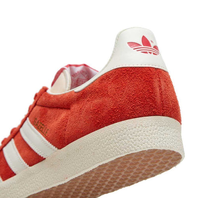 Adidas  Gazelle Mens Low Top Lace Up Trainers Gym Sneakers Red Classic Trainers - MRGOUTLETS