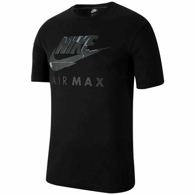 Nike Mens T Shirt Air Max NSW Jersey Cotton T-Shirt TShirt Crew Tops White - MRGOUTLETS