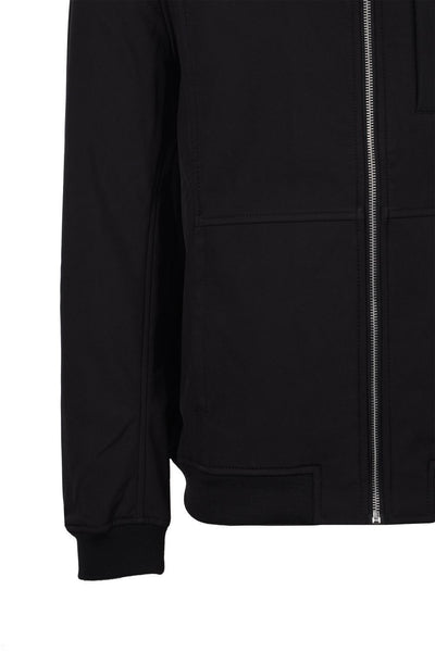 Lyle & Scott Jacket Softshell Zip Jacket Mens Black Winter Jacket Long Sleeve - MRGOUTLETS