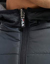 Fila Padded Jackets Mens Reversible Alpino Full Zip Jacket Coat Hoody Pockets - MRGOUTLETS