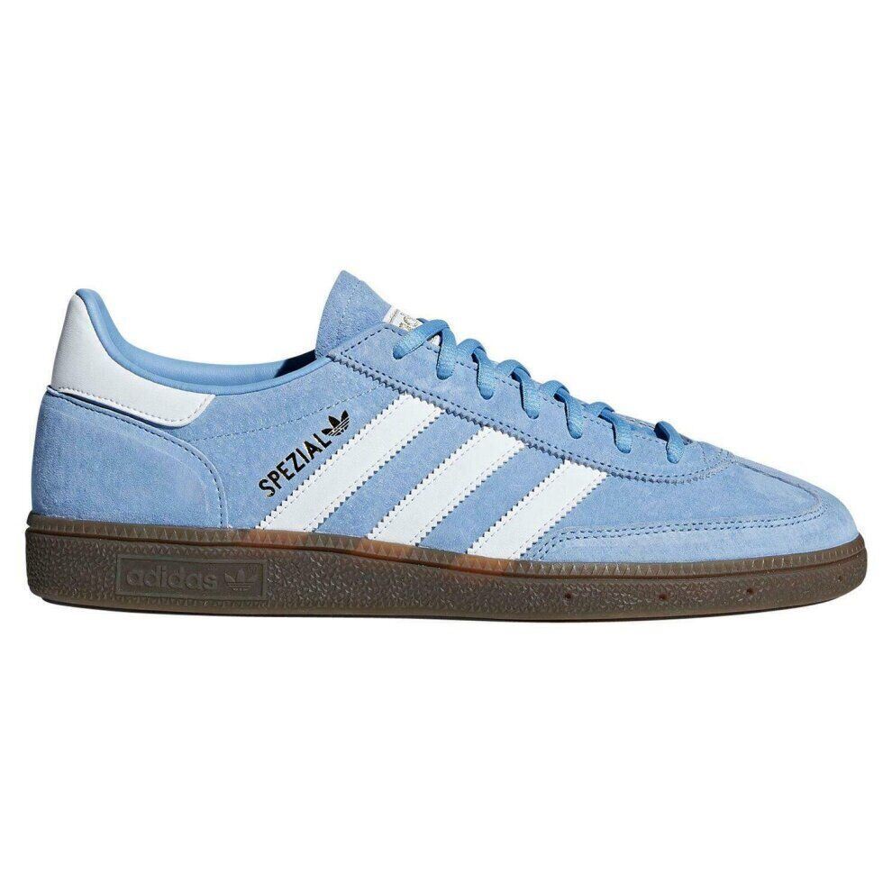 Adidas Handball Spezial Trainers Mens Light Blue Low Top Lace Up Trainers - MRGOUTLETS