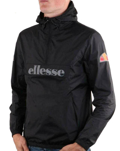 Ellesse Jacket Mens Running Jacket Pullover 1/4 Zip Track Top Jackets - MRGOUTLETS